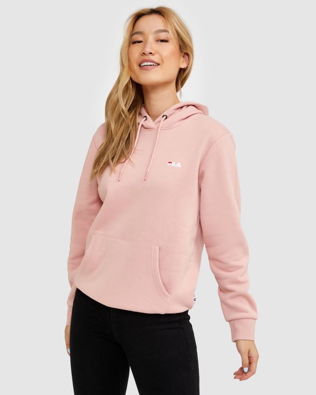 klasická unisex kapuce 2 fila mellow rose 0668L2462 jemná růže FILA