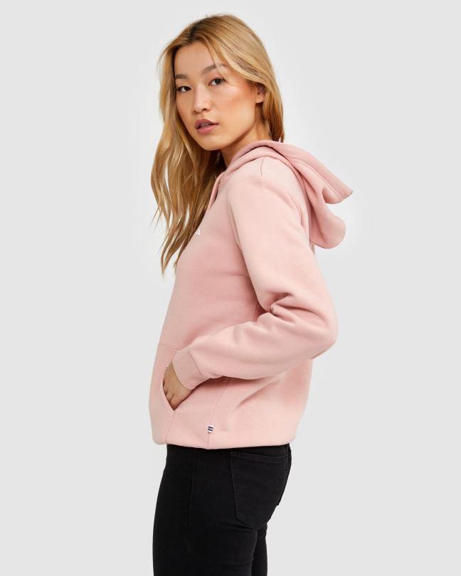 klasická unisex kapuce 2 fila mellow rose 0668L2462 jemná růže FILA