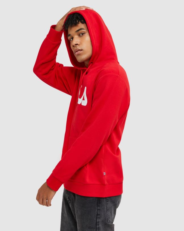 klasická unisex kapuce fila červená 0668L2458 Červené FILA