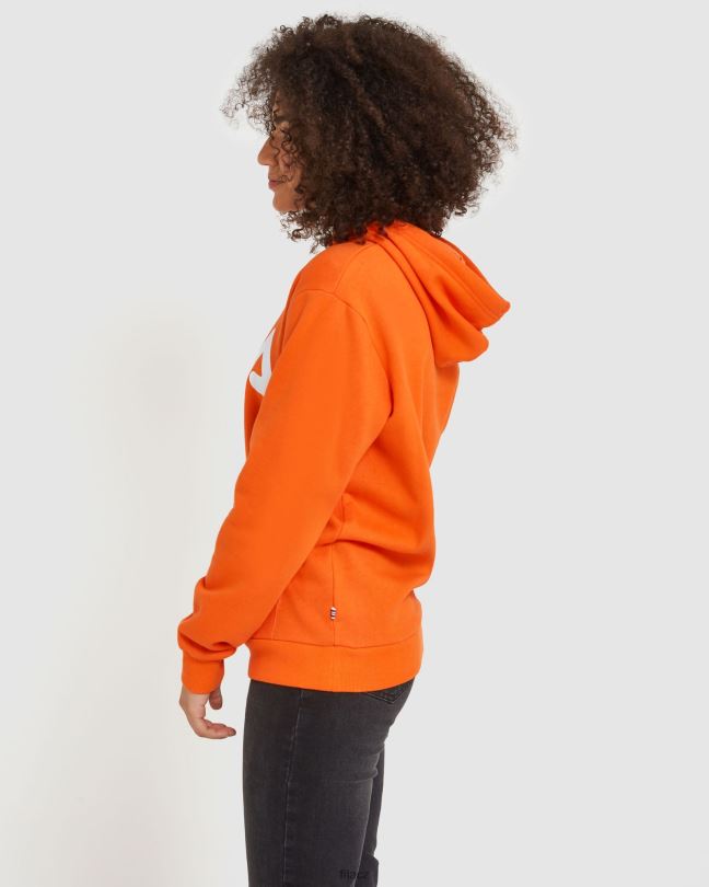 klasická unisex kapuce fila červená oranžová 0668L2492 červený pomeranč FILA