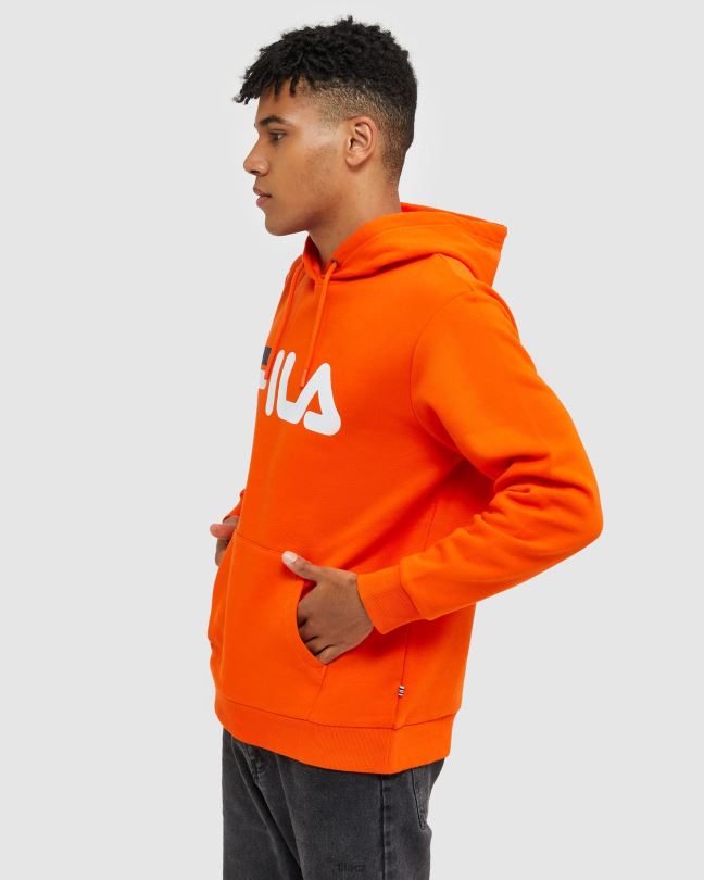 klasická unisex kapuce fila červená oranžová 0668L2492 červený pomeranč FILA