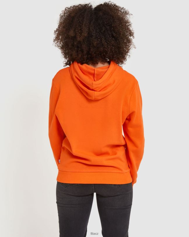 klasická unisex kapuce fila červená oranžová 0668L2492 červený pomeranč FILA