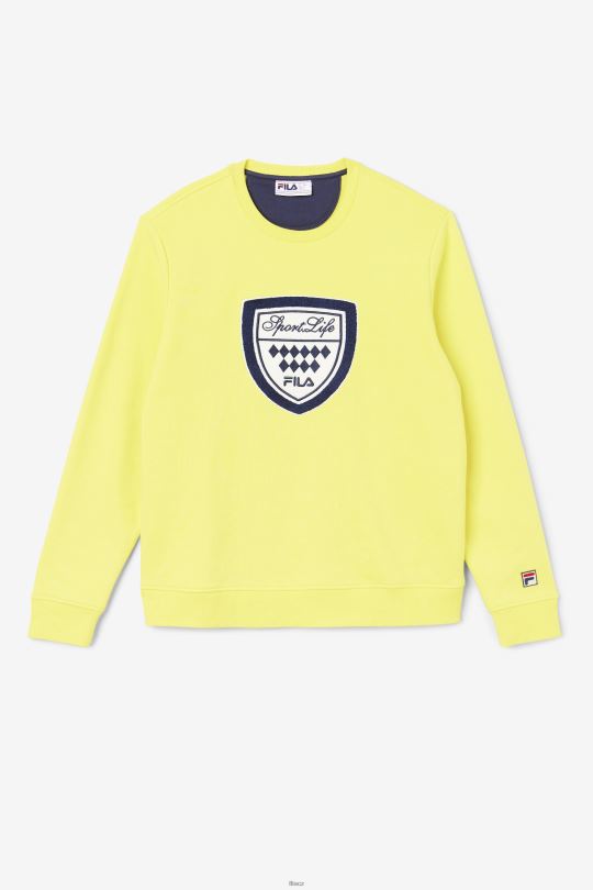 kush crew fila žlutá/navy/gardenia 0668L554 žlutá/námořnická/gardénie FILA