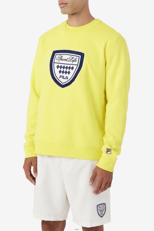 kush crew fila žlutá/navy/gardenia 0668L554 žlutá/námořnická/gardénie FILA