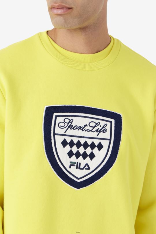 kush crew fila žlutá/navy/gardenia 0668L554 žlutá/námořnická/gardénie FILA