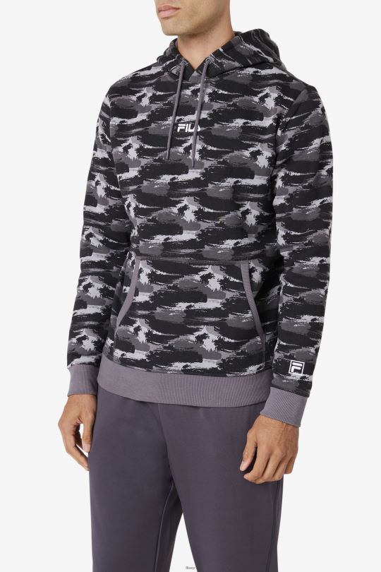 mikina fila seneca s kapucí bouřka camo 0668L523 kamufláž bouřky FILA