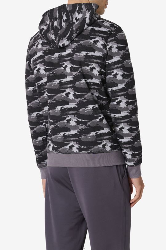 mikina fila seneca s kapucí bouřka camo 0668L523 kamufláž bouřky FILA