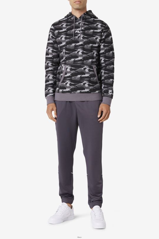 mikina fila seneca s kapucí bouřka camo 0668L523 kamufláž bouřky FILA