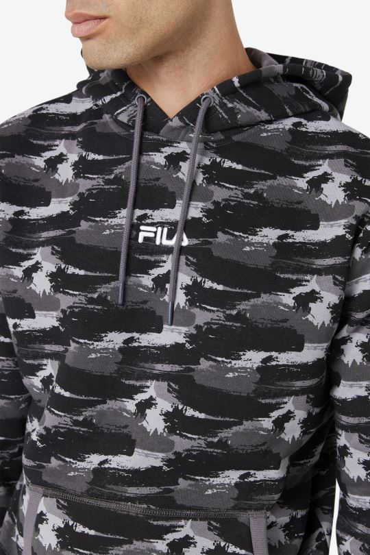 mikina fila seneca s kapucí bouřka camo 0668L523 kamufláž bouřky FILA