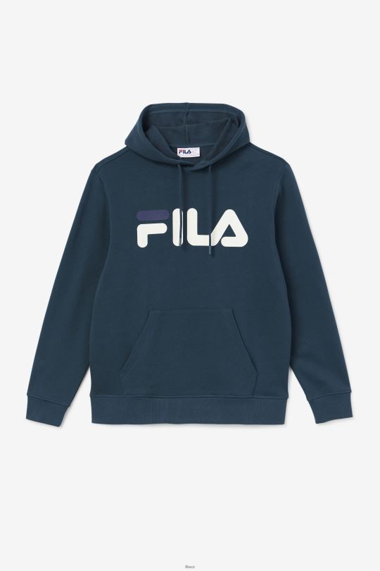 mikina s kapucí fila teal/egret/navy samari 0668L490 zelenomodrá/egret/námořnictvo FILA