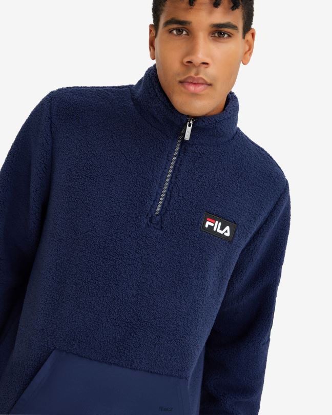 nové námořnické pánské cole teddy qtr zip fila 0668L2610 nové námořnictvo FILA