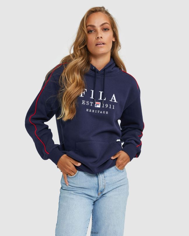 nový námořnický unisex dědictví kapuce fila 0668L2592 nové námořnictvo FILA