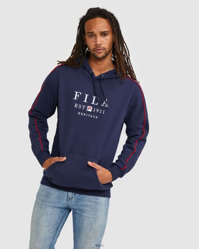 nový námořnický unisex dědictví kapuce fila 0668L2592 nové námořnictvo FILA