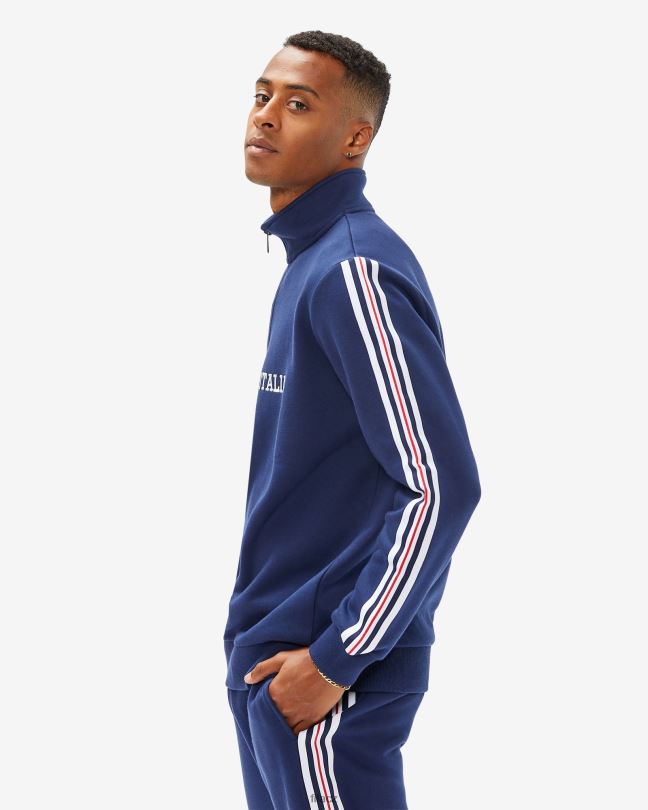 nové navy fila pánské aemero qtr zip 0668L2595 nové námořnictvo FILA