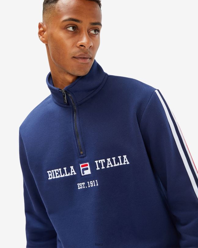 nové navy fila pánské aemero qtr zip 0668L2595 nové námořnictvo FILA