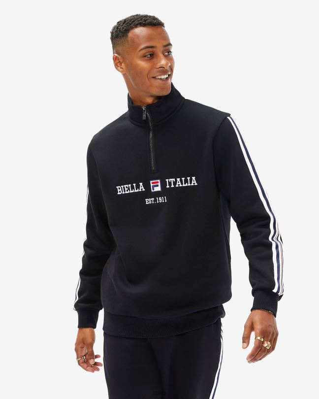 pánské aemero qtr zip fila black 0668L2594 Černá FILA