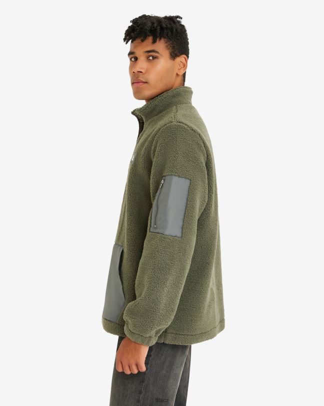 pánská cole teddy qtr zip khaki fila 0668L2627 khaki FILA