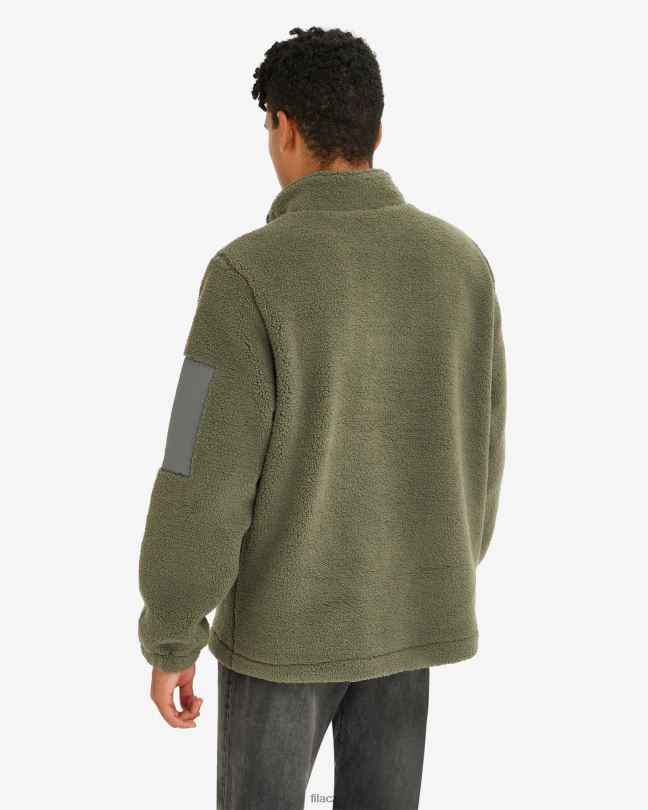 pánská cole teddy qtr zip khaki fila 0668L2627 khaki FILA