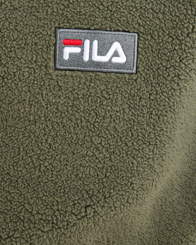 pánská cole teddy qtr zip khaki fila 0668L2627 khaki FILA