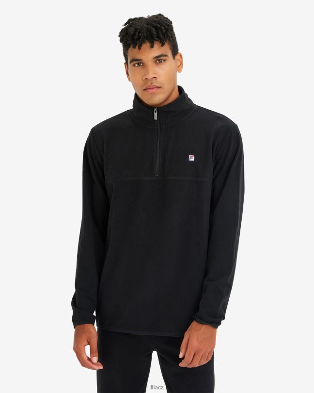 pánské david qtr zip fila black 0668L2600 Černá FILA
