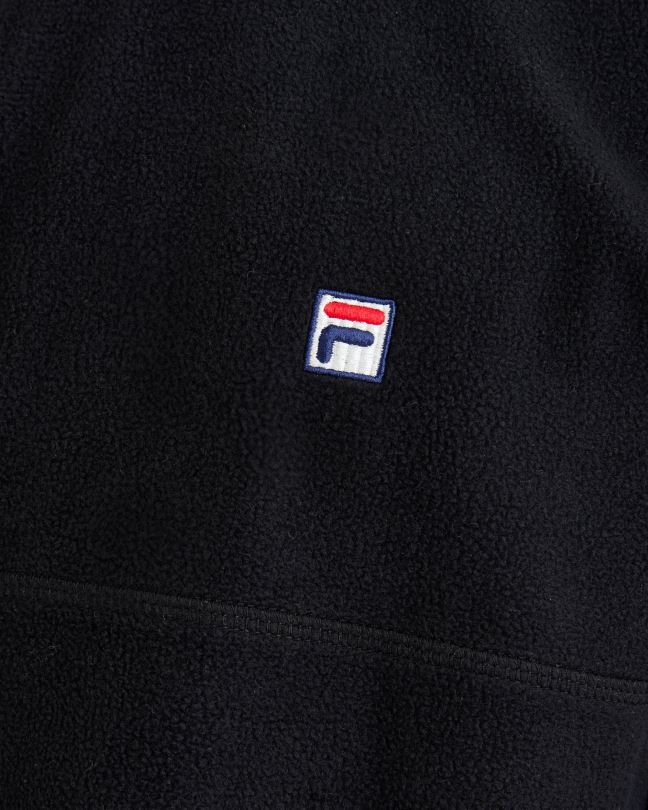 pánské david qtr zip fila black 0668L2600 Černá FILA