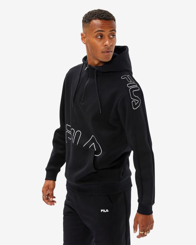 pánská jay qtr zip fila černá 0668L2606 Černá FILA