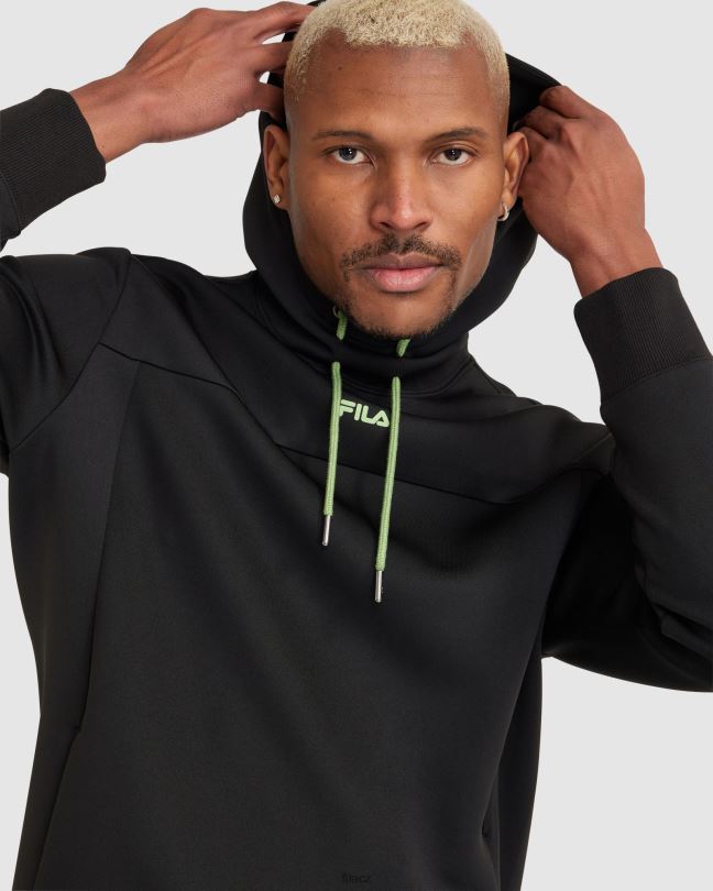 pánská mikina caleb active s kapucí fila černá 0668L2366 Černá FILA