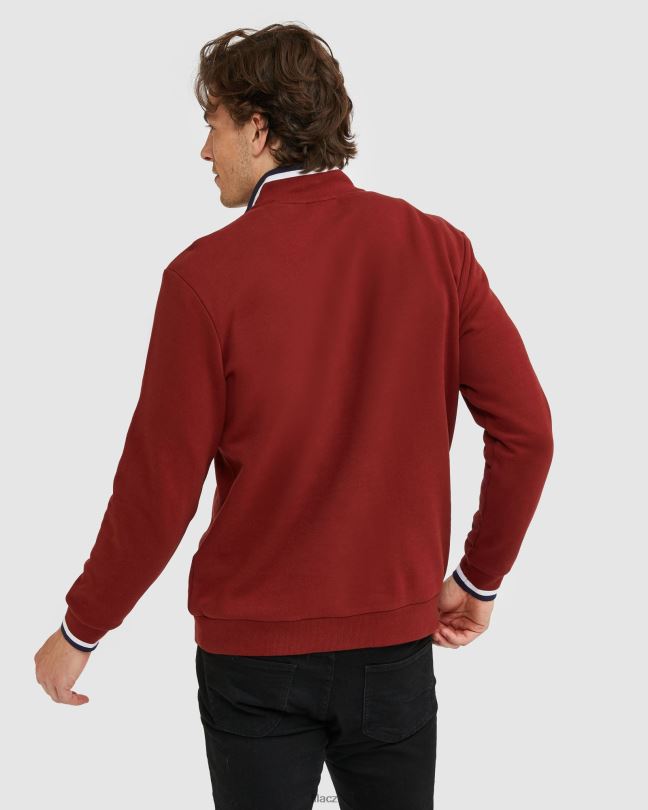 pánský odznak qtr zip fila brick 0668L2642 cihlový FILA