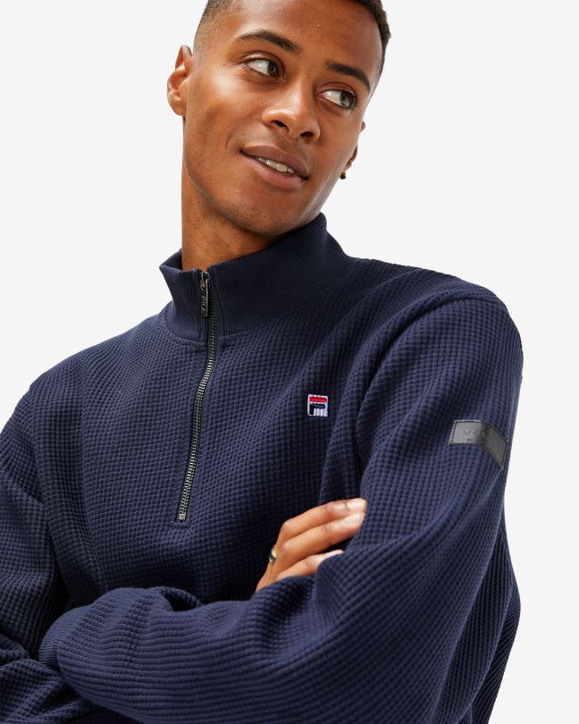 pánská placka 2,0 qtr zip new navy fila 0668L2633 nové námořnictvo FILA