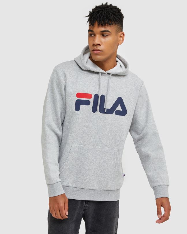 stříbrná marle klasická unisex kapuce fila 0668L2490 stříbrný marle FILA