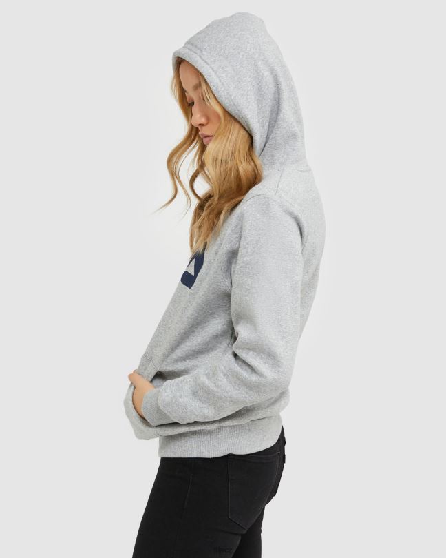 stříbrná marle klasická unisex kapuce fila 0668L2490 stříbrný marle FILA