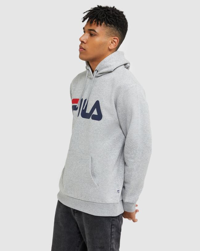 stříbrná marle klasická unisex kapuce fila 0668L2490 stříbrný marle FILA