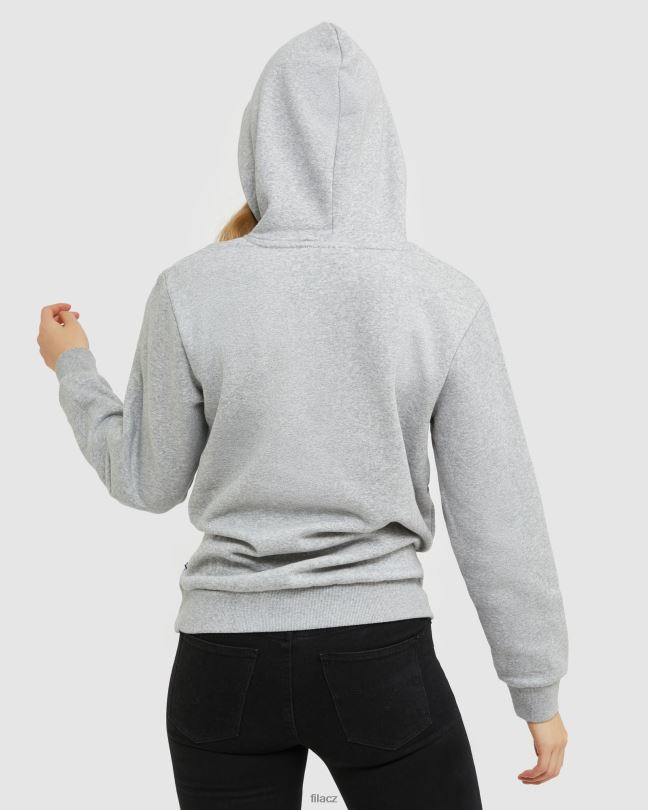 stříbrná marle klasická unisex kapuce fila 0668L2490 stříbrný marle FILA