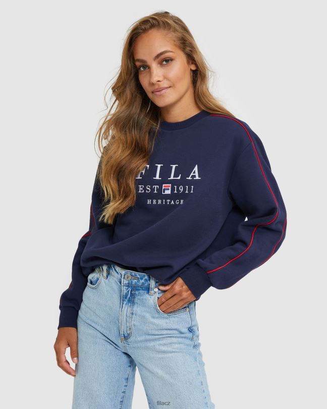 unisex dědictví crew new navy fila 0668L2591 nové námořnictvo FILA