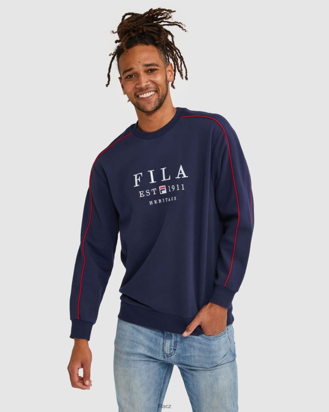 unisex dědictví crew new navy fila 0668L2591 nové námořnictvo FILA