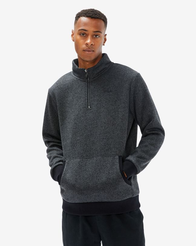 unisex romano qtr zip černá marle fila 0668L2597 černá marle FILA