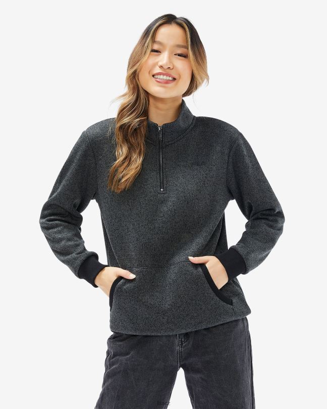 unisex romano qtr zip černá marle fila 0668L2597 černá marle FILA