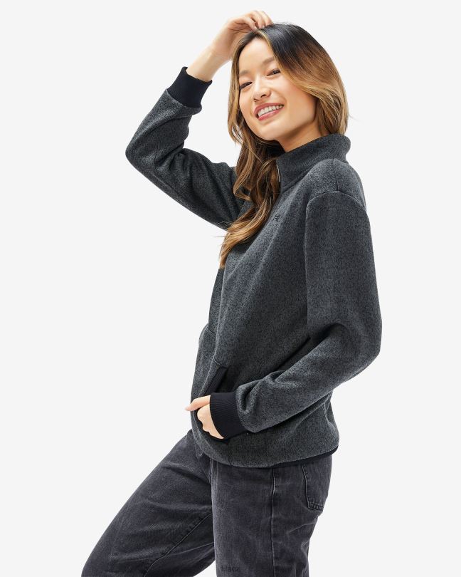 unisex romano qtr zip černá marle fila 0668L2597 černá marle FILA