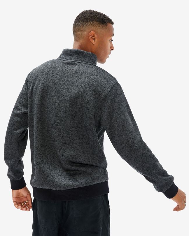unisex romano qtr zip černá marle fila 0668L2597 černá marle FILA