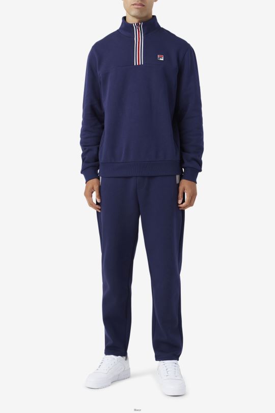 weston půl zip námořní fila 0668L485 námořnictvo FILA