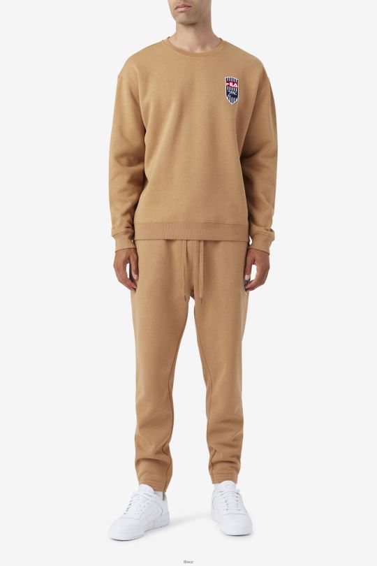 2pac patch jogger fila tabákově hnědá 0668L896 tabákově hnědá FILA