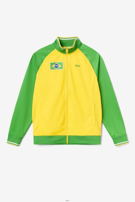 bunda brazilská fila žlutá/fern zelená/bílá 0668L919 žlutá/kapraď zelená/bílá FILA