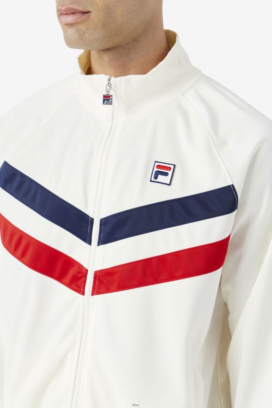 bunda jaya fila egret/red/navy 0668L956 volavka/červená/námořnictvo FILA