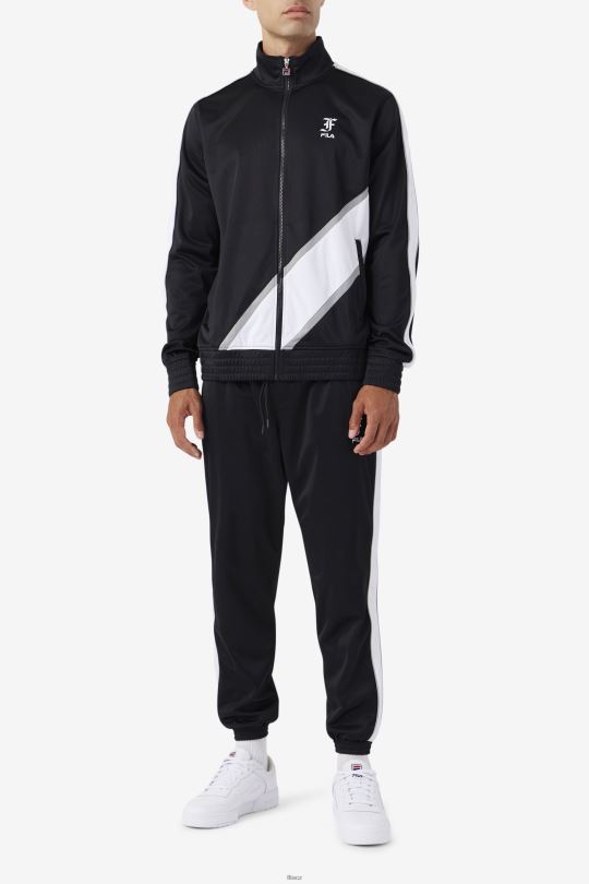 černá/bílá/monument runi track pant fila 0668L900 černá/bílá/památník FILA