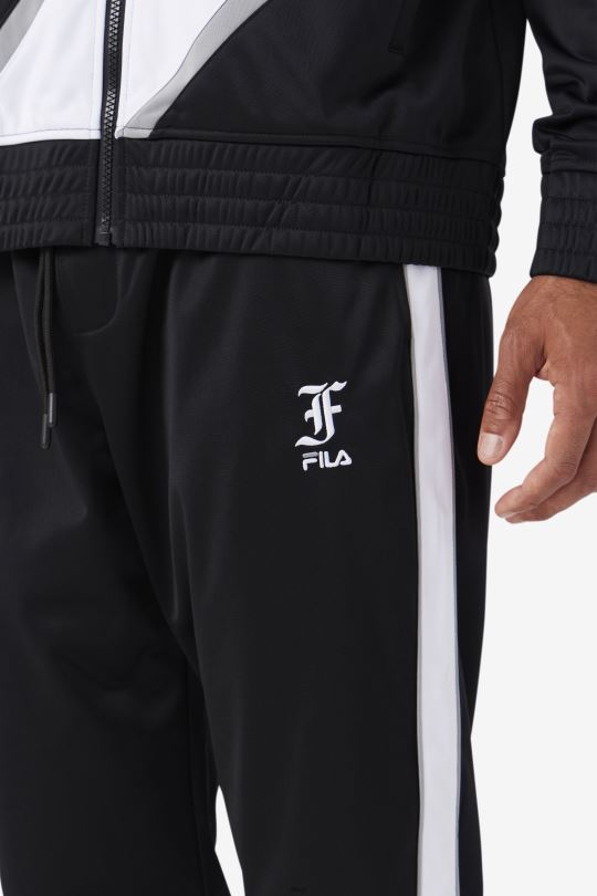 černá/bílá/monument runi track pant fila 0668L900 černá/bílá/památník FILA