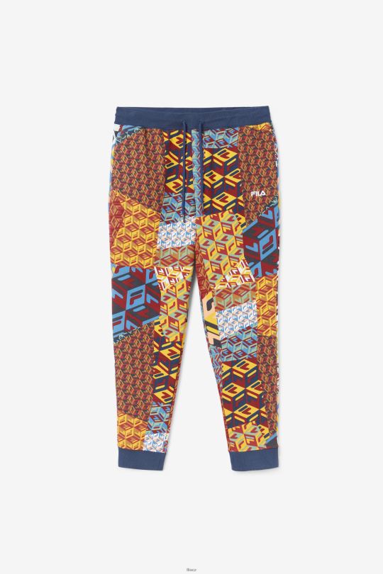 fila žlutý tisk/ocean amay jogger 0668L946 žlutý tisk/oceán FILA