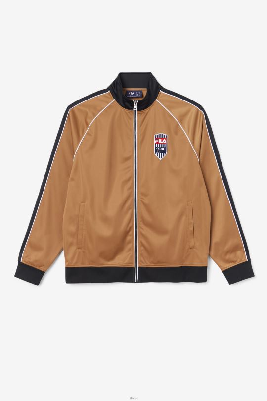 fila tabáková hnědá/černá/bílá 2pac bunda 0668L892 tabákově hnědá/černá/bílá FILA