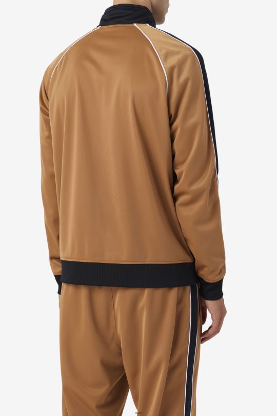 fila tabáková hnědá/černá/bílá 2pac bunda 0668L892 tabákově hnědá/černá/bílá FILA