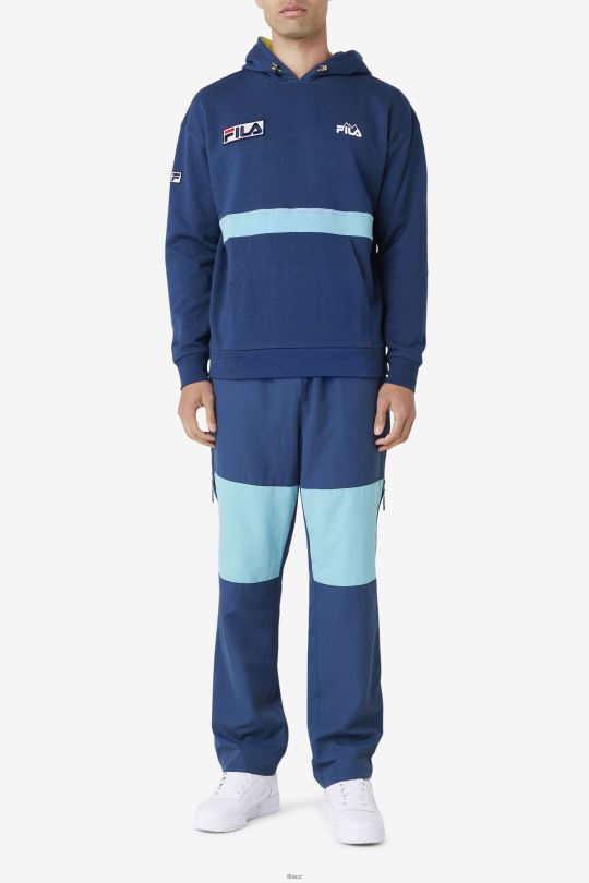 fila vinodi windpant navy/bayou/cherry tomato 0668L907 navy/bayou/cherry rajče FILA
