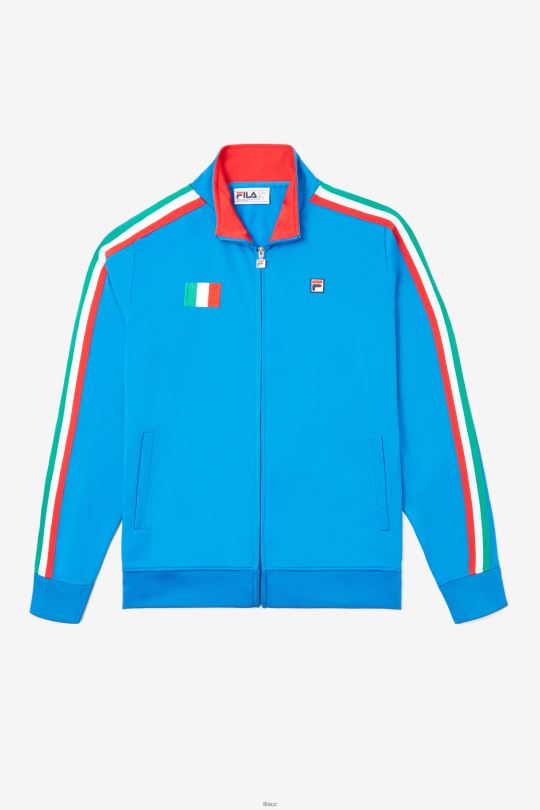 italská tepláková bunda fila modrá/červená 0668L950 modrá červená FILA